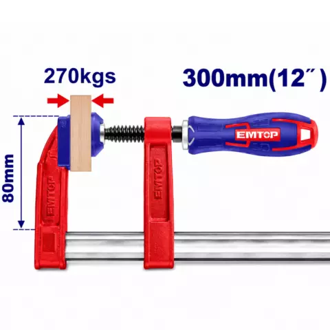 An image of a product called Plastik dəstəkli F-sıxac 270 kg