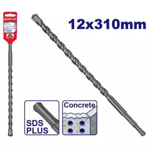 An image of a product called SDS plus zərbəli drel burğusu 12x310 mm