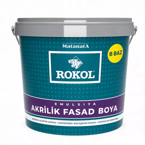 Akrilik fasad boyası B bazı 25 kq