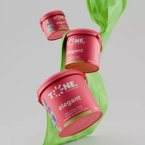 An image of a product called T.ELEGANT SİLİNƏN İNTERYER-BƏYAZ 10 KG