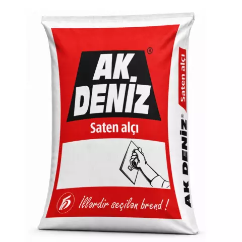 An image of a product called Akdeniz saten alçı 25 kq