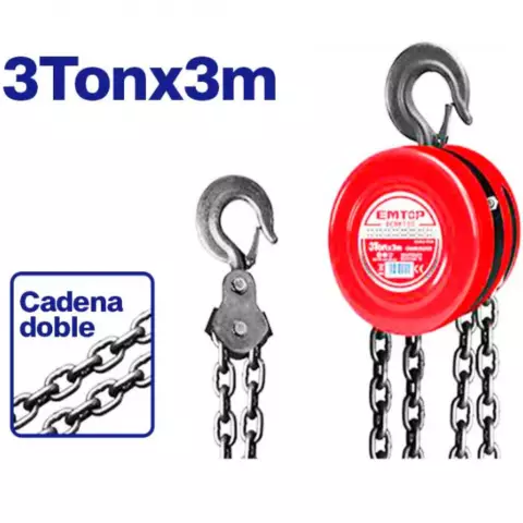An image of a product called Zəncirli yük qaldırıcı 3 t x 3 m