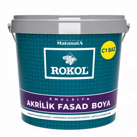 Akrilik fasad boyası C1 bazı 25 kq