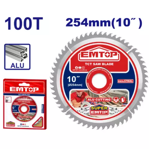 An image of a product called Alüminium və plastik üçün dairəvi mişar diski 254 mm