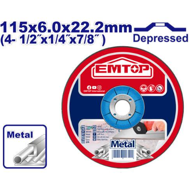 An image of a product called Abraziv metal cilalayıcı disk 115 mm